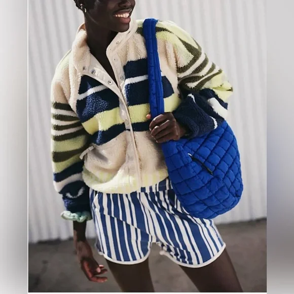 FP MOVEMENT Hit The Slopes Printed Fleece Jacket / Fielding Stripe Combo - Picture 5 of 9